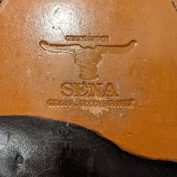 Vintage SENA cowboy western unisex boots sz 40 - Picture 1 of 8